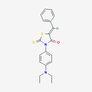 (Z)-5-benzylidene-3-(4-(diethylamino)phenyl)-2-thioxothiazolidin-4-one