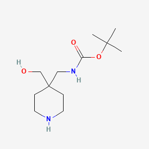 tert-Butyl ((4-(hydroxymethyl)piperidin-4-yl)methyl)carbamate
