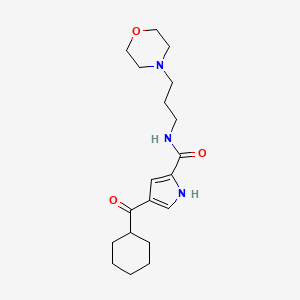 4-(cyclohexylcarbonyl)-N-(3-morpholinopropyl)-1H-pyrrole-2-carboxamide