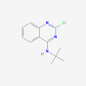 molecular formula C12H14ClN3 B2668412 4-Quinazolinamine, 2-chloro-N-(1,1-dimethylethyl)- CAS No. 69221-54-1