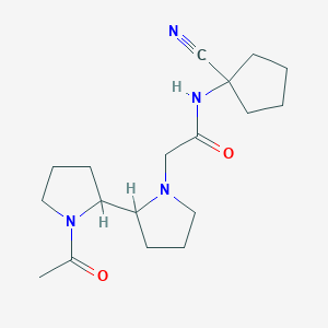 2-{1'-acetyl-[2,2'-bipyrrolidine]-1-yl}-N-(1-cyanocyclopentyl)acetamide