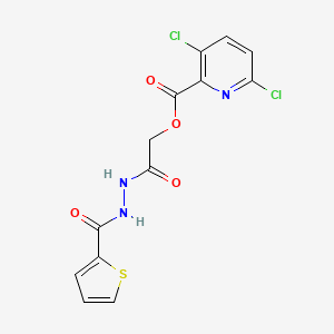 molecular formula C13H9Cl2N3O4S B2668440 [2-Oxo-2-[2-(thiophene-2-carbonyl)hydrazinyl]ethyl] 3,6-dichloropyridine-2-carboxylate CAS No. 878117-72-7