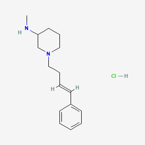 molecular formula C16H25ClN2 B2668442 (E)-N-Methyl-1-(4-phenylbut-3-en-1-yl)piperidin-3-amine hydrochloride CAS No. 1353990-92-7