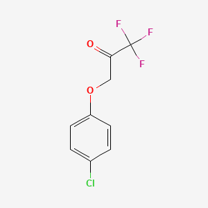 molecular formula C9H6ClF3O2 B2668443 3-(4-Chlorophenoxy)-1,1,1-trifluoropropan-2-one CAS No. 1260848-93-8
