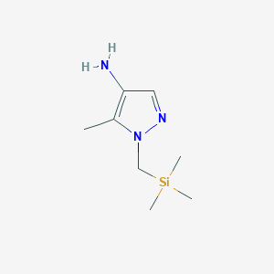5-Methyl-1-(trimethylsilylmethyl)pyrazol-4-amine