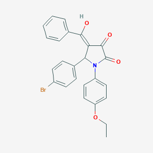 molecular formula C25H20BrNO4 B266848 4-benzoyl-5-(4-bromophenyl)-1-(4-ethoxyphenyl)-3-hydroxy-1,5-dihydro-2H-pyrrol-2-one 