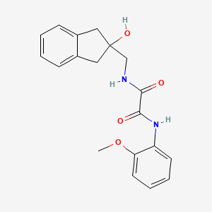 molecular formula C19H20N2O4 B2668512 N1-((2-hydroxy-2,3-dihydro-1H-inden-2-yl)methyl)-N2-(2-methoxyphenyl)oxalamide CAS No. 2034259-99-7