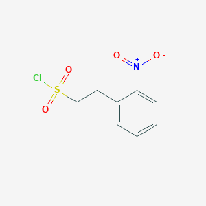 molecular formula C8H8ClNO4S B2668515 2-(2-硝基苯基)乙烷-1-磺酰氯 CAS No. 3192-07-2