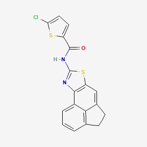 molecular formula C18H11ClN2OS2 B2668555 5-氯-N-(4,5-二氢萘并[5,4-d]噻唑-8-基)噻吩-2-羧酰胺 CAS No. 477486-06-9