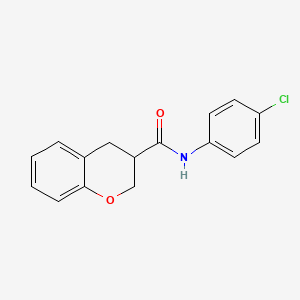 molecular formula C16H14ClNO2 B2668561 N-(4-chlorophenyl)-3,4-dihydro-2H-chromene-3-carboxamide CAS No. 932964-96-0