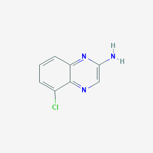 molecular formula C8H6ClN3 B2668575 5-氯喹诺啉-2-胺 CAS No. 1379362-16-9