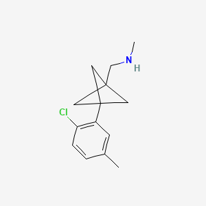1-[3-(2-Chloro-5-methylphenyl)-1-bicyclo[1.1.1]pentanyl]-N-methylmethanamine