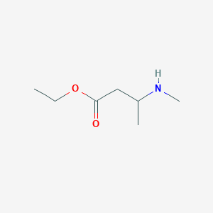 molecular formula C7H15NO2 B2668595 Ethyl 3-(methylamino)butanoate CAS No. 68384-70-3