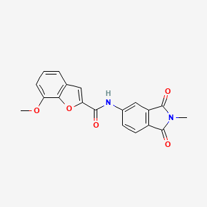 7-methoxy-N-(2-methyl-1,3-dioxoisoindolin-5-yl)benzofuran-2-carboxamide