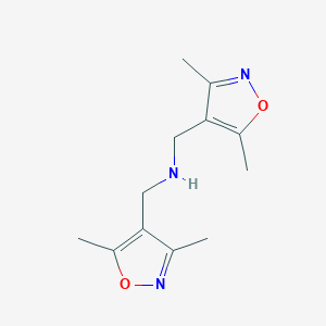 1-(3,5-dimethyl-1,2-oxazol-4-yl)-N-[(3,5-dimethyl-1,2-oxazol-4-yl)methyl]methanamine