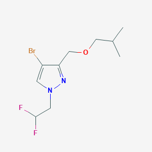4-bromo-1-(2,2-difluoroethyl)-3-(isobutoxymethyl)-1H-pyrazole