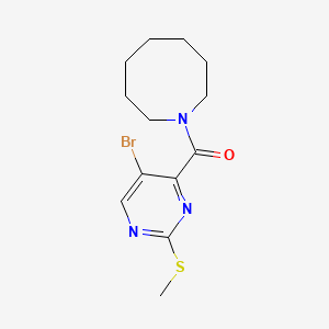 1-[5-Bromo-2-(methylsulfanyl)pyrimidine-4-carbonyl]azocane