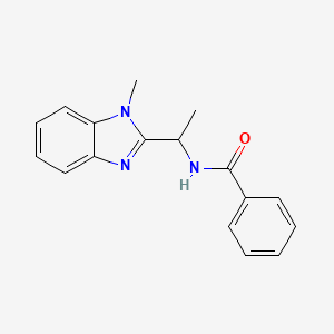 N-[1-(1-methyl-1H-benzimidazol-2-yl)ethyl]benzamide