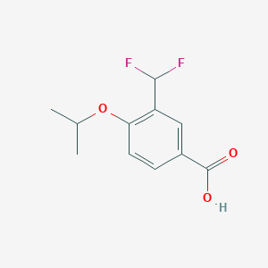 3-(Difluoromethyl)-4-propan-2-yloxybenzoic acid