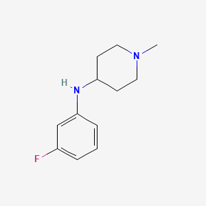 molecular formula C12H17FN2 B2668631 N-(3-fluorophenyl)-1-methylpiperidin-4-amine CAS No. 36796-55-1