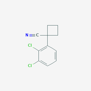molecular formula C11H9Cl2N B2668647 1-(2,3-Dichlorophenyl)cyclobutanecarbonitrile CAS No. 1260653-34-6