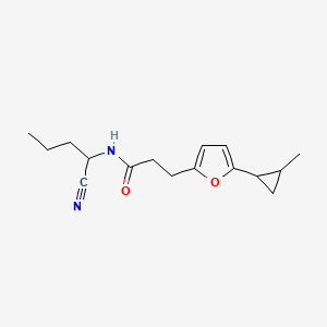 N-(1-cyanobutyl)-3-[5-(2-methylcyclopropyl)furan-2-yl]propanamide