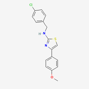 N-[(4-chlorophenyl)methyl]-4-(4-methoxyphenyl)-1,3-thiazol-2-amine