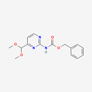 Benzyl (4-(dimethoxymethyl)pyrimidin-2-yl)carbamate