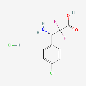 (S)-3-Amino-3-(4-chlorophenyl)-2,2-difluoropropanoic acid hydrochloride