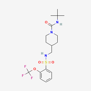 N-TERT-BUTYL-4-{[2-(TRIFLUOROMETHOXY)BENZENESULFONAMIDO]METHYL}PIPERIDINE-1-CARBOXAMIDE