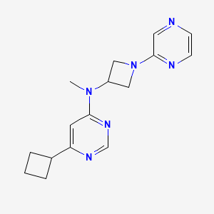 6-Cyclobutyl-N-methyl-N-(1-pyrazin-2-ylazetidin-3-yl)pyrimidin-4-amine