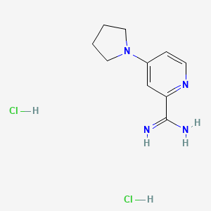 4-(Pyrrolidin-1-yl)pyridine-2-carboximidamide dihydrochloride