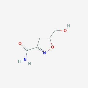 molecular formula C5H6N2O3 B2668700 5-(Hydroxymethyl)-1,2-oxazole-3-carboxamide CAS No. 890095-65-5