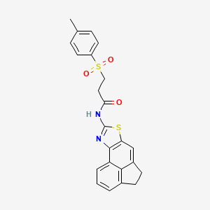 N-(4,5-dihydroacenaphtho[5,4-d]thiazol-8-yl)-3-tosylpropanamide