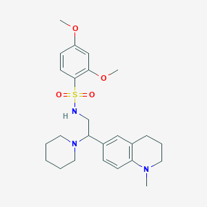 2,4-dimethoxy-N-(2-(1-methyl-1,2,3,4-tetrahydroquinolin-6-yl)-2-(piperidin-1-yl)ethyl)benzenesulfonamide