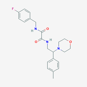 N1-(4-fluorobenzyl)-N2-(2-morpholino-2-(p-tolyl)ethyl)oxalamide