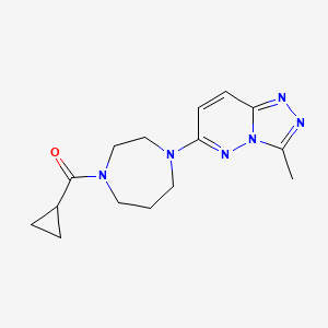 Cyclopropyl-[4-(3-methyl-[1,2,4]triazolo[4,3-b]pyridazin-6-yl)-1,4-diazepan-1-yl]methanone