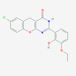 7-chloro-2-(3-ethoxy-2-hydroxyphenyl)-3H-chromeno[2,3-d]pyrimidin-4(5H)-one