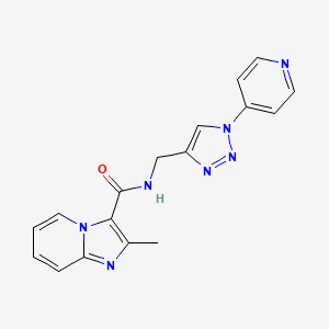 2-methyl-N-((1-(pyridin-4-yl)-1H-1,2,3-triazol-4-yl)methyl)imidazo[1,2-a]pyridine-3-carboxamide