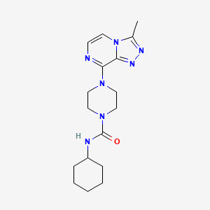 N-cyclohexyl-4-(3-methyl-[1,2,4]triazolo[4,3-a]pyrazin-8-yl)piperazine-1-carboxamide