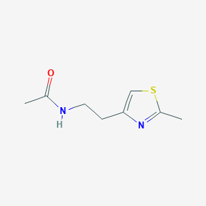 molecular formula C8H12N2OS B2668797 N-[2-(2-甲基-1,3-噻唑-4-基)乙基]乙酰胺 CAS No. 1216524-51-4