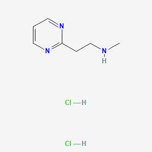 molecular formula C7H13Cl2N3 B2668804 甲基[2-(嘧啶-2-基)乙基]胺二盐酸盐 CAS No. 2155852-29-0