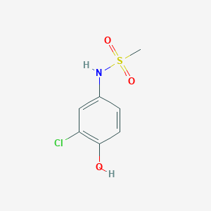 molecular formula C7H8ClNO3S B2668813 N-(3-chloro-4-hydroxyphenyl)methanesulfonamide CAS No. 321962-11-2