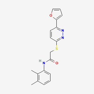 molecular formula C18H17N3O2S B2668814 N-(2,3-dimethylphenyl)-2-[6-(furan-2-yl)pyridazin-3-yl]sulfanylacetamide CAS No. 872723-31-4