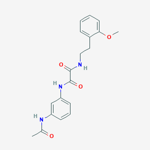 molecular formula C19H21N3O4 B2668822 N1-(3-acetamidophenyl)-N2-(2-methoxyphenethyl)oxalamide CAS No. 899748-51-7