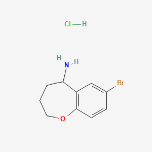 7-Bromo-2,3,4,5-tetrahydro-1-benzoxepin-5-amine;hydrochloride