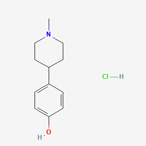 molecular formula C12H18ClNO B2668849 4-(1-Methylpiperidin-4-yl)phenol hydrochloride CAS No. 1158633-70-5; 326812-68-4