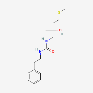 molecular formula C15H24N2O2S B2668864 1-(2-Hydroxy-2-methyl-4-(methylthio)butyl)-3-phenethylurea CAS No. 1396871-24-1