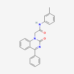 N-(3-methylphenyl)-2-(2-oxo-4-phenylquinazolin-1-yl)acetamide