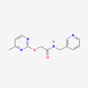 2-((4-methylpyrimidin-2-yl)oxy)-N-(pyridin-3-ylmethyl)acetamide
